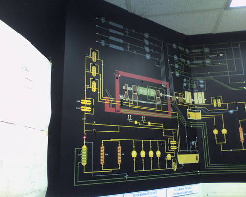 Black Tiled Mosaic Mimic Panel with wall-join by Mimic Components Johannesburg 